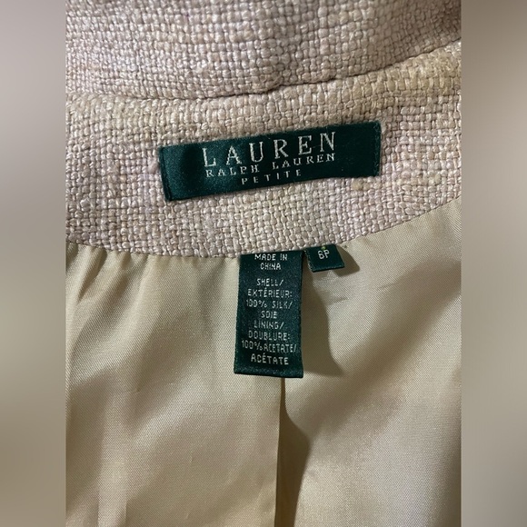 Lauren Ralph Lauren Beige Women's Jacket EUC - Picture 2 of 6